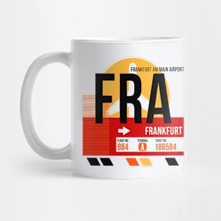 Frankfurt (FRA) Airport // Sunset Baggage Tag Mug